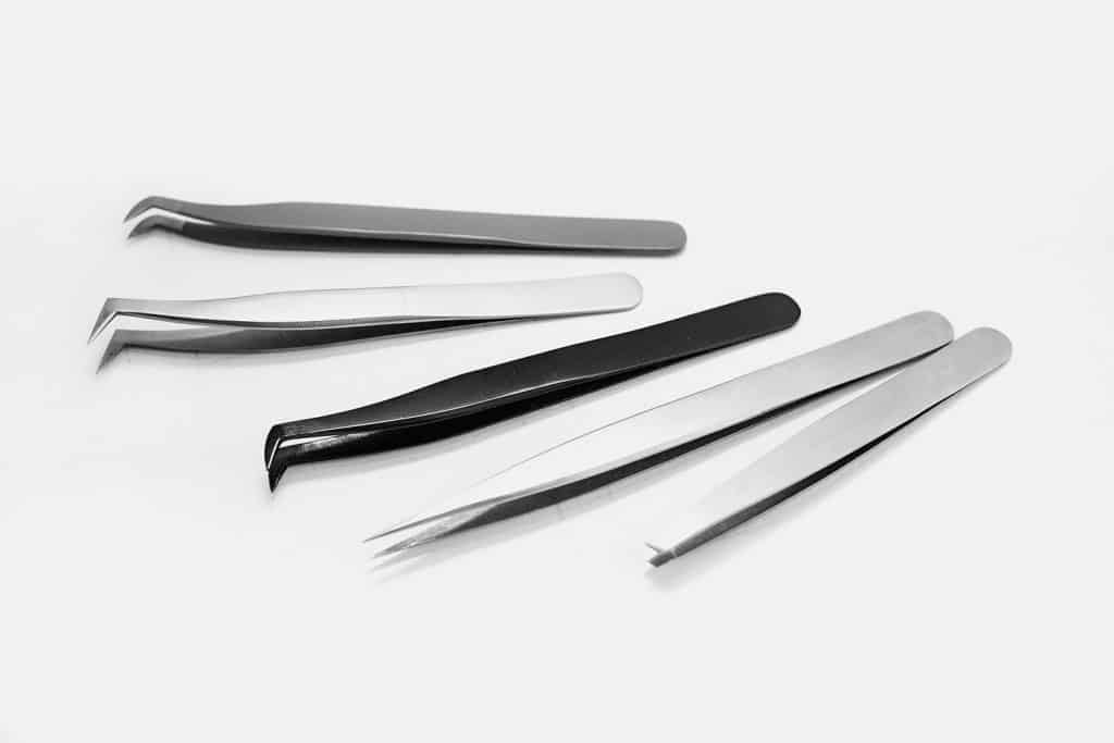 How to choose the right lash extension tweezers for your eyelash extension business.